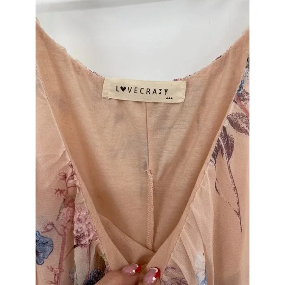 Love Crazy Blush Pink lined floral sundress Small - Picture 3 of 5